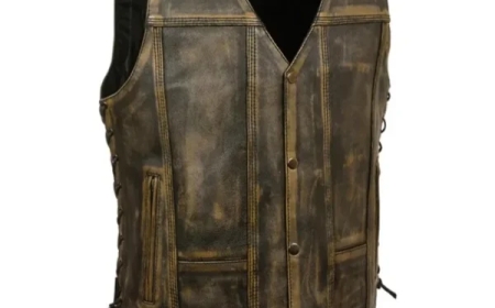 Why the Men’s Triple Stitch Lace Up Style Biker Vest Is a Timeless Wardrobe Power Move