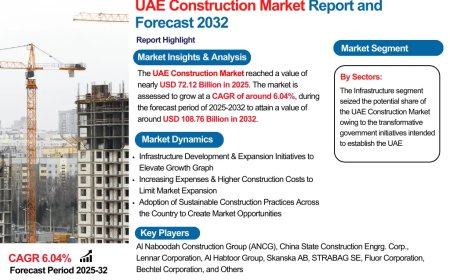 UAE Construction Market Size, Share, and Growth Trends: Industry Analysis & Forecast to 2032- The Report Cube