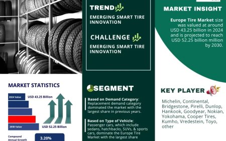 Europe Tire Market Overview 2025–2030: Share, Size & Future Trends
