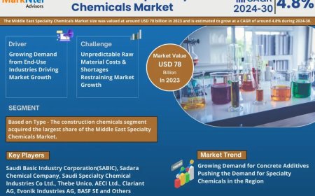 Middle East Specialty Chemicals Market Research 2024–2030: Growth, Size & Opportunities