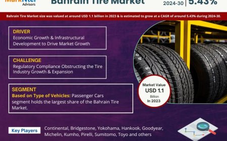 Bahrain Tire Market Research 2024–2030: Growth, Size & Opportunities