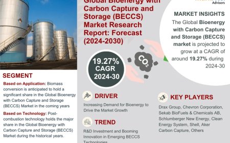 Bioenergy with Carbon Capture and Storage (BECCS) Market Poised for Strong 19.27% CAGR Through 2030 | Size & Opportunity Insights