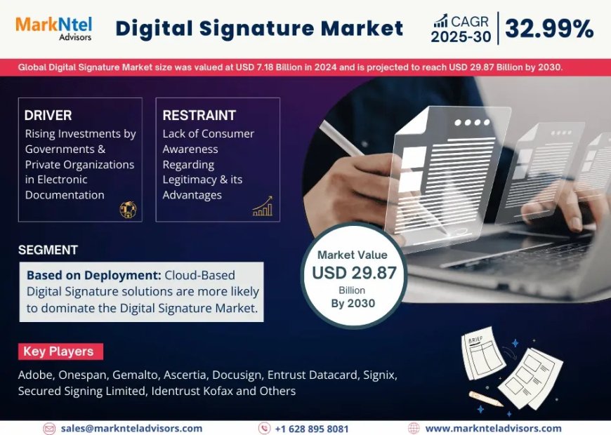 Digital Signature Market Research 2025–2030: Growth, Size & Opportunities